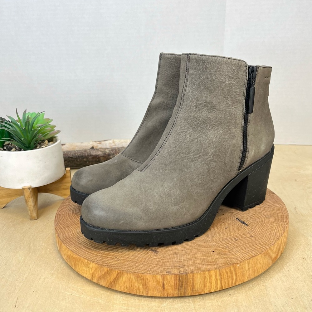 Vagabond | Womens Marja Grey/Taupe Block Heel Ankle Booties 41/11